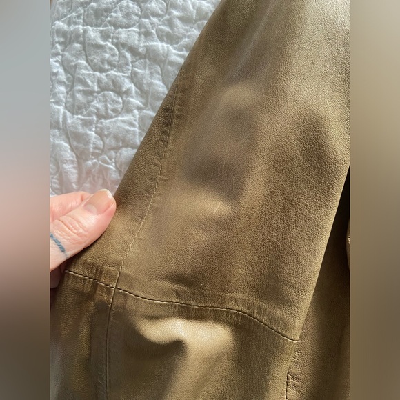 ZARA 100% Leather Shirt Size S - Picture 7 of 14